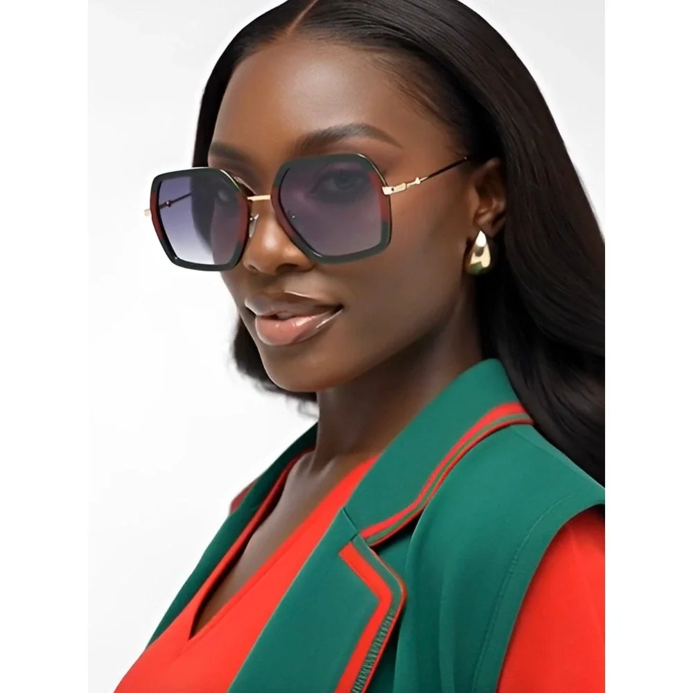 LENTES GAFAS DE MODA‎ GRANDE PARA MUJERES HUMBRES NUEVO MODERNO SUNGLASSES WOMEN